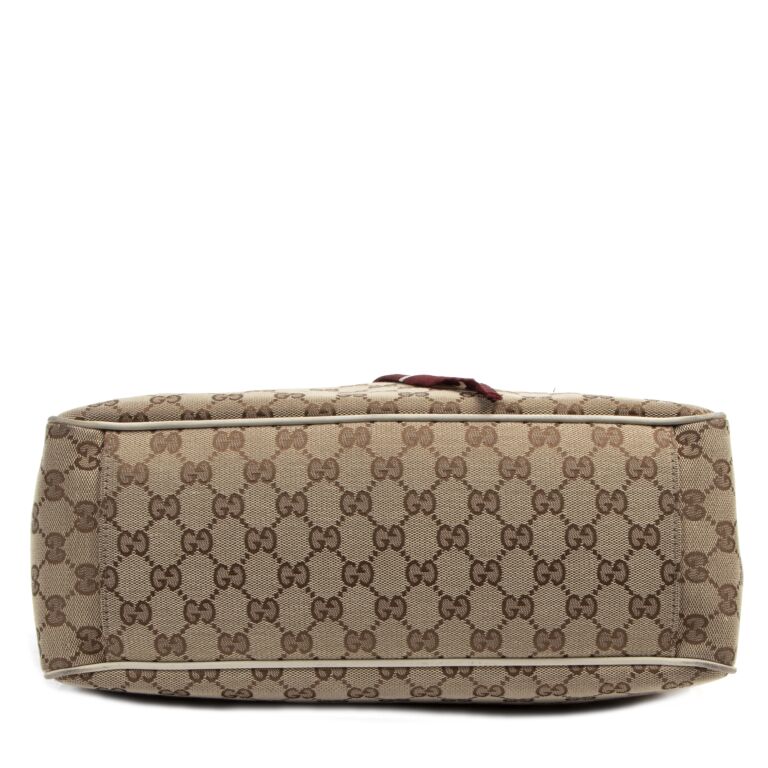 Gucci Positano Monogram Silk Scarf Tote Bag Labellov Buy and