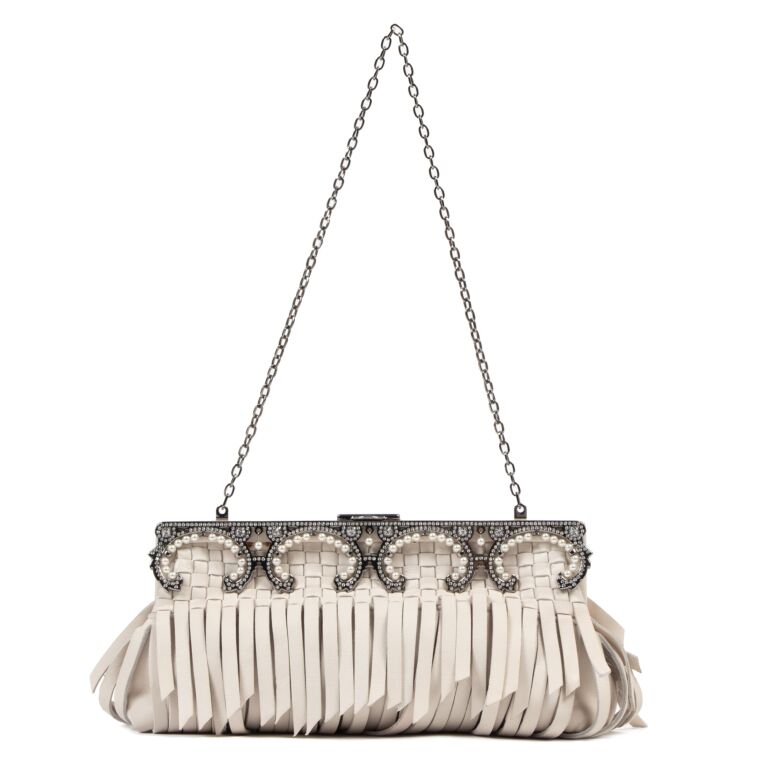 Fringe valentino clutch bag store