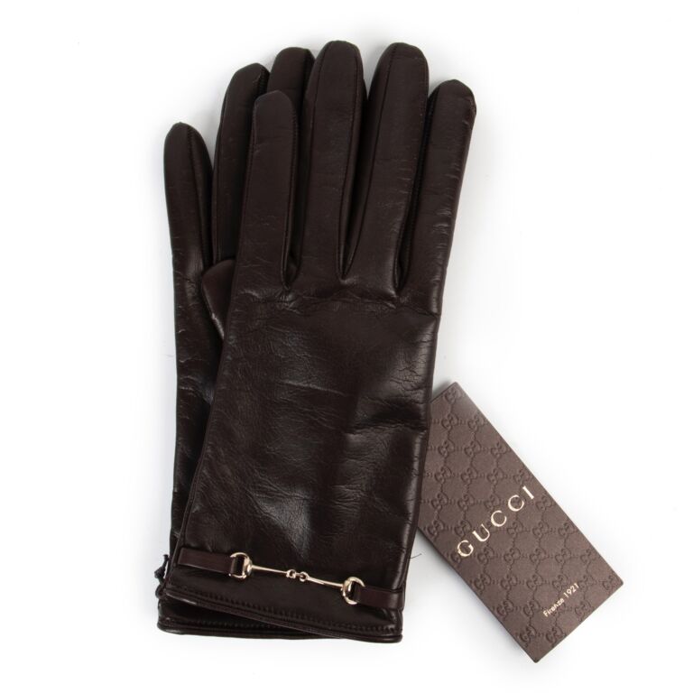 Gucci leather gloves mens new arrivals