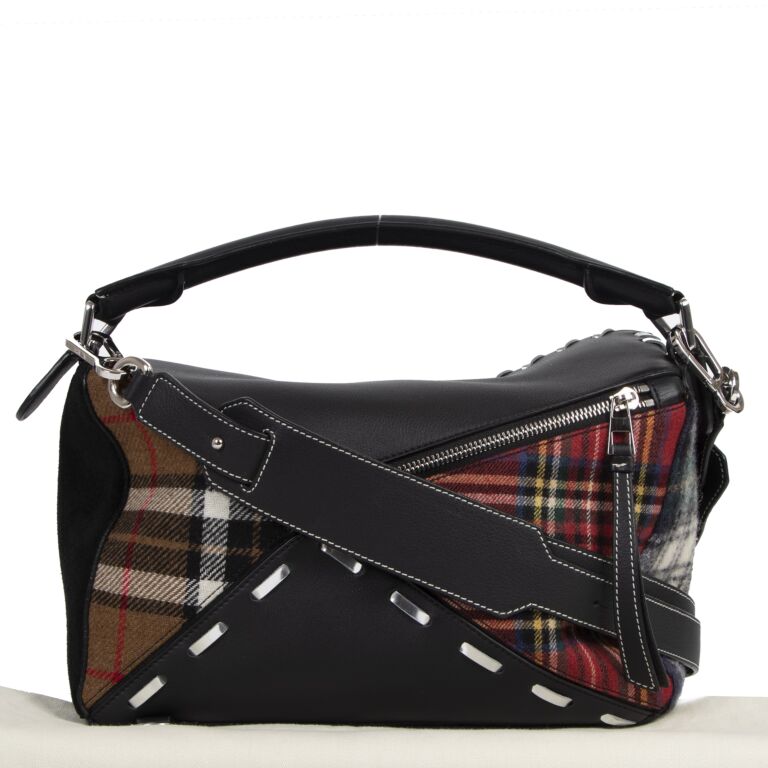 Loewe puzzle bag sales suede