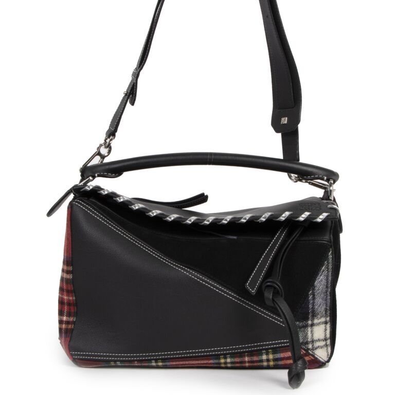 Loewe puzzle deals bag suede