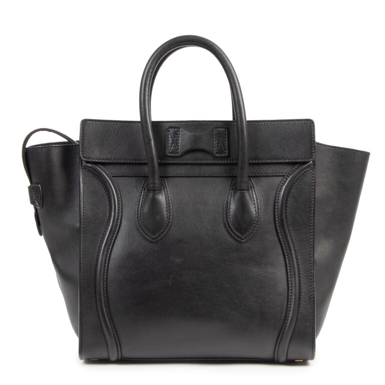 Celine Black Phantom Mini Tote Labellov Buy and Sell