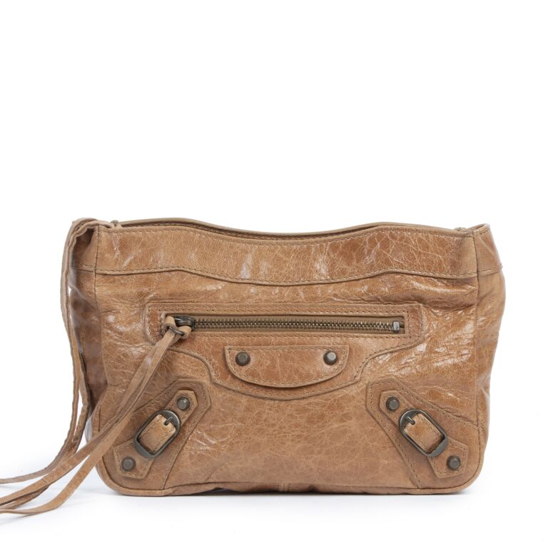 Balenciaga sales leather pouch
