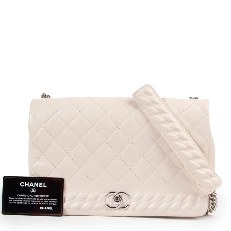 Cream top chanel bag