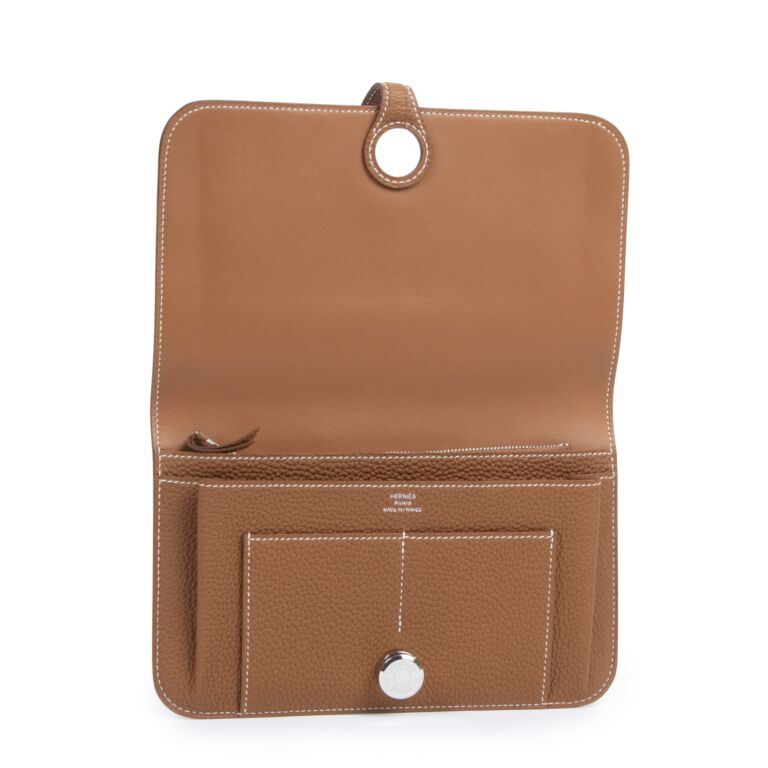 Dogon Recto-Verso wallet/TOGO/GOLD - We love Hermes