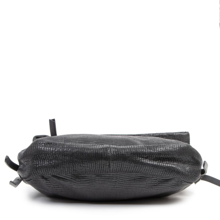 【JIMMYCHOO】 black calf leather shoulder bag （関税送料込） BONBONBCKTLGHUT_013847_BACK_vg