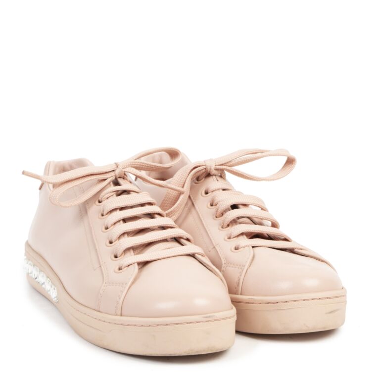 Hot pink discount prada sneakers