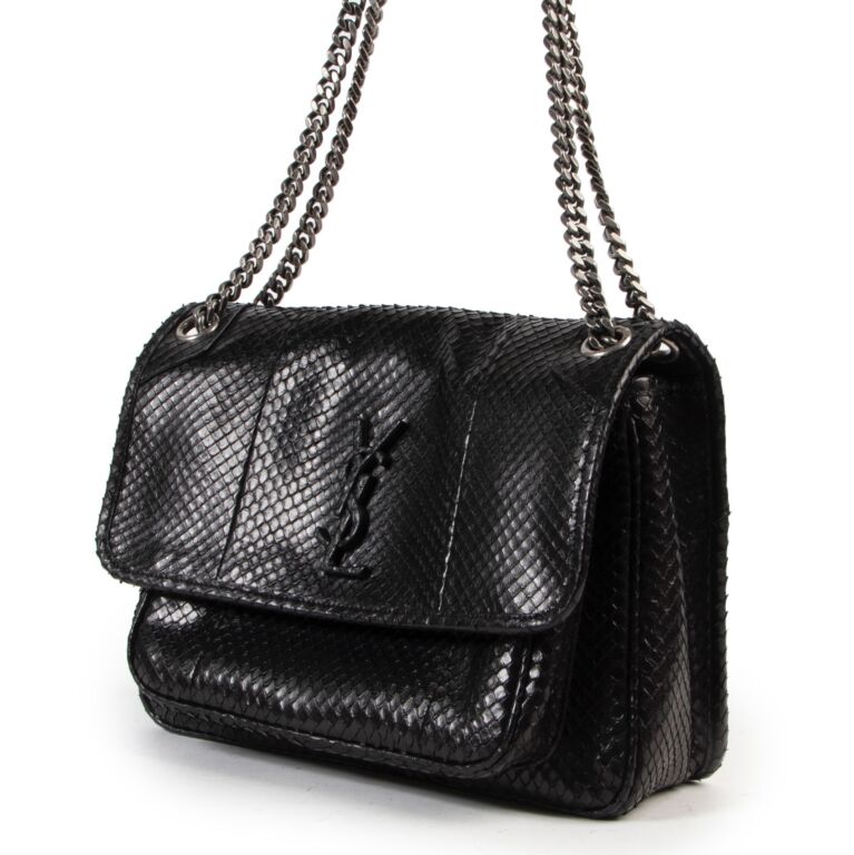 Saint Laurent Niki Genuine Anaconda Shoulder Bag ○ Labellov