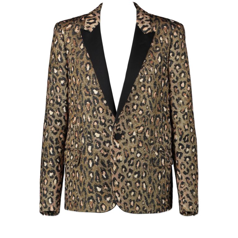 Saint laurent leopard jacket outlet