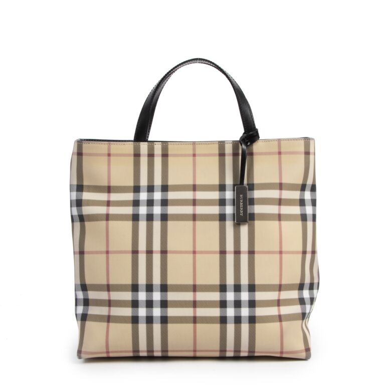 Burberry Nova Check Print Tote Labellov Buy and Sell
