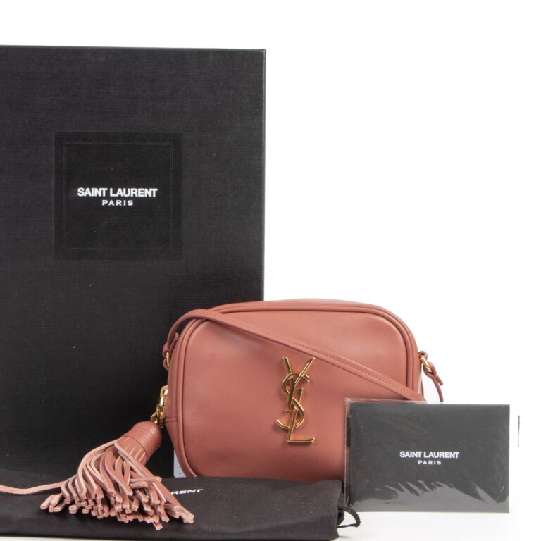 Saint Laurent Blush Fonce Leather Blogger Mini Bag ○ Labellov ○ Buy and  Sell Authentic Luxury