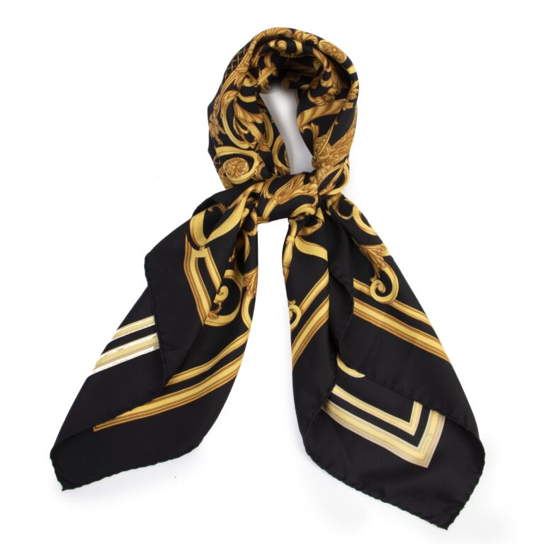 Yellow and black sales scarf