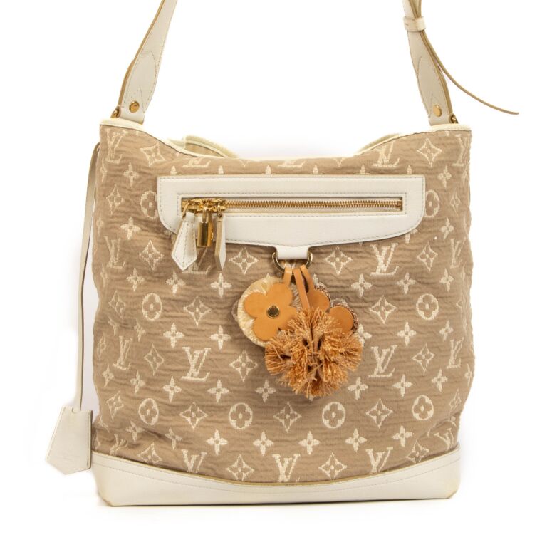 Louis Vuitton - Beige Sabbia Besace White Monogram Blanc Shoulder Bag