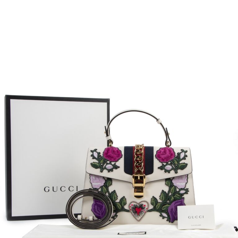 Gucci sylvie medium top handle online bag