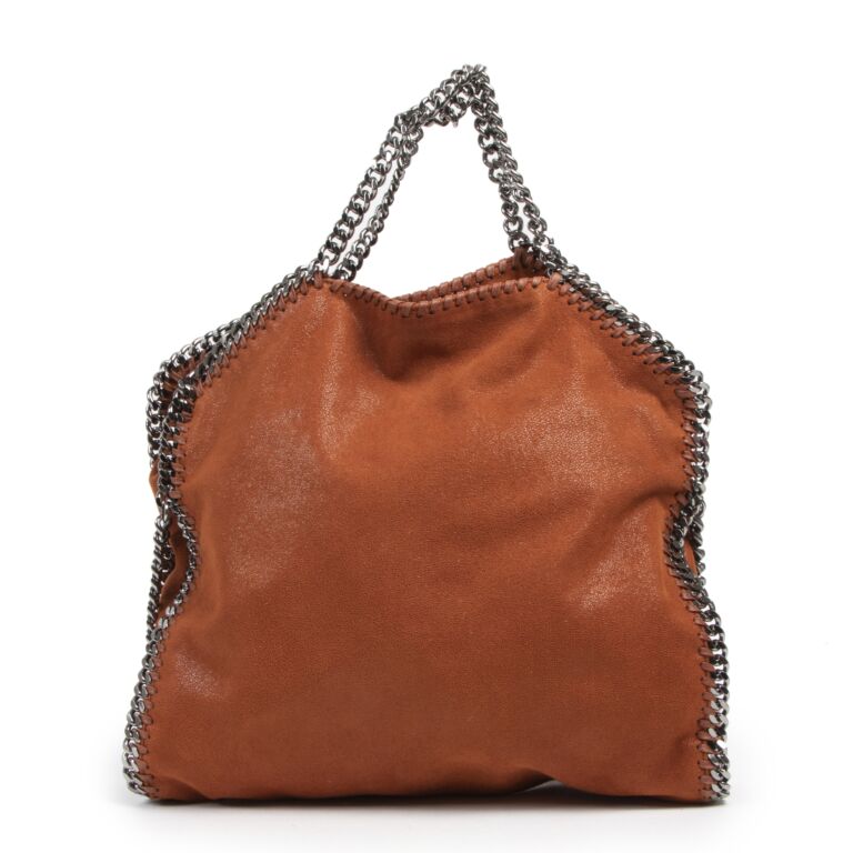 Stella McCartney Orange Leather Falabella Tote ○ Labellov ○ Buy