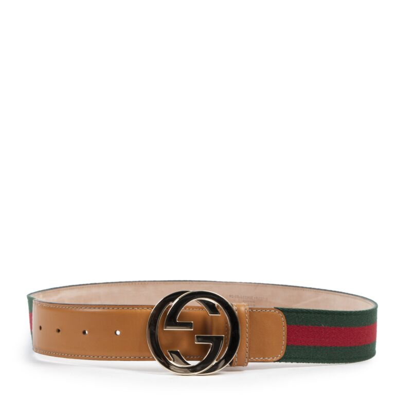 Gucci Web G Buckle Belt Size 85 Labellov Buy and Sell