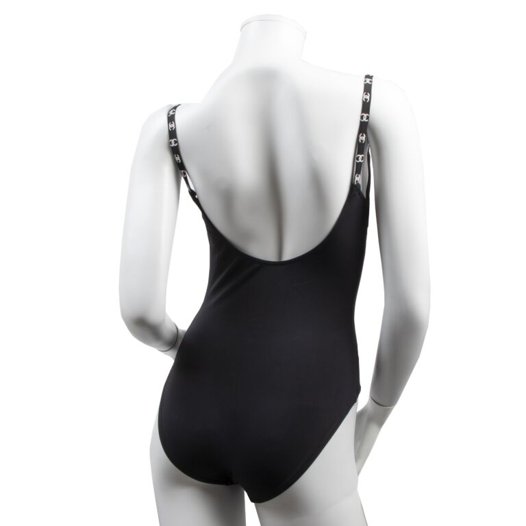 Chanel Black Logo Swimsuit - Size FR 40 ○ Labellov ○ Buy and Sell Authentic  Luxury