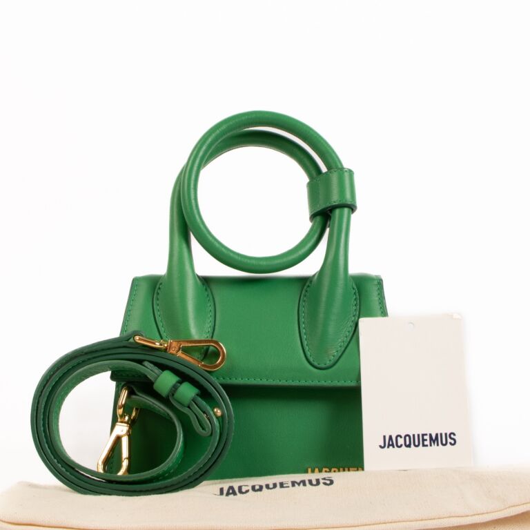 Jacquemus Bags, Le Chiquito Noeud Leather Shoulder Bag, Green, (One Size),  New, Tradesy