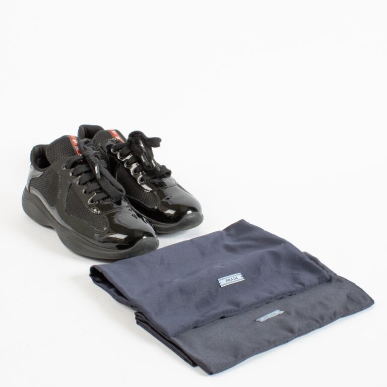 Prada Black American Cup Sneakers - Size 37 ○ Labellov ○ Buy and