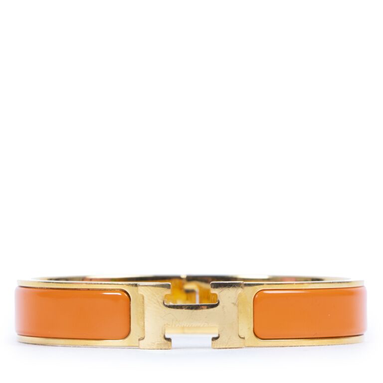 Hermes h bracelet discount gold