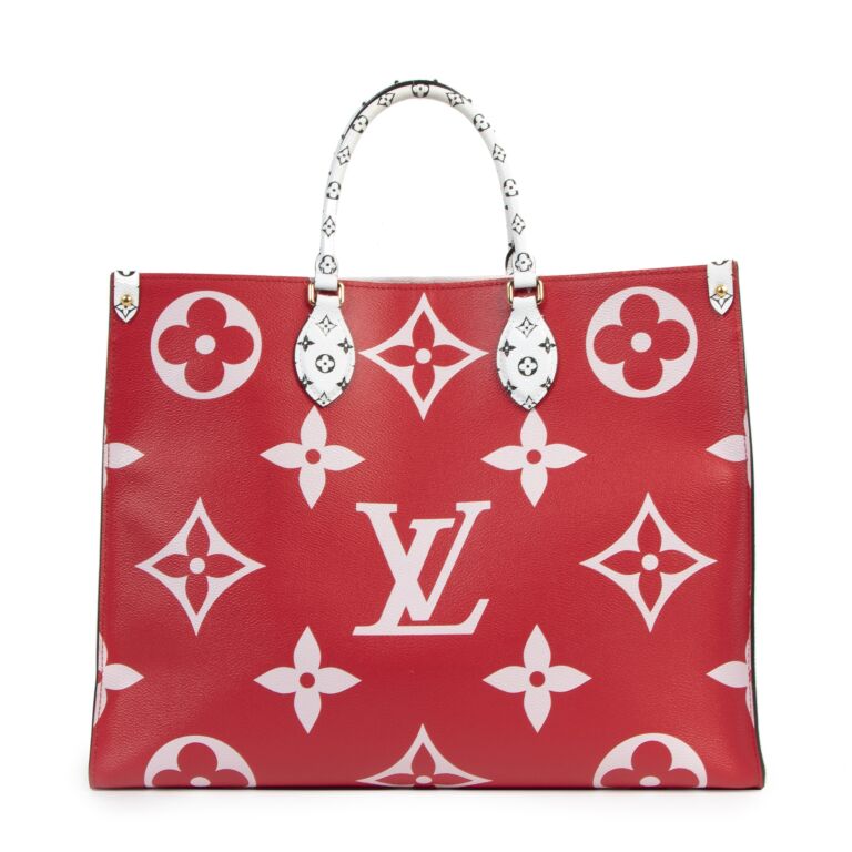 Louis Vuitton Giant On The Go Rouge Tote Bag Labellov Buy
