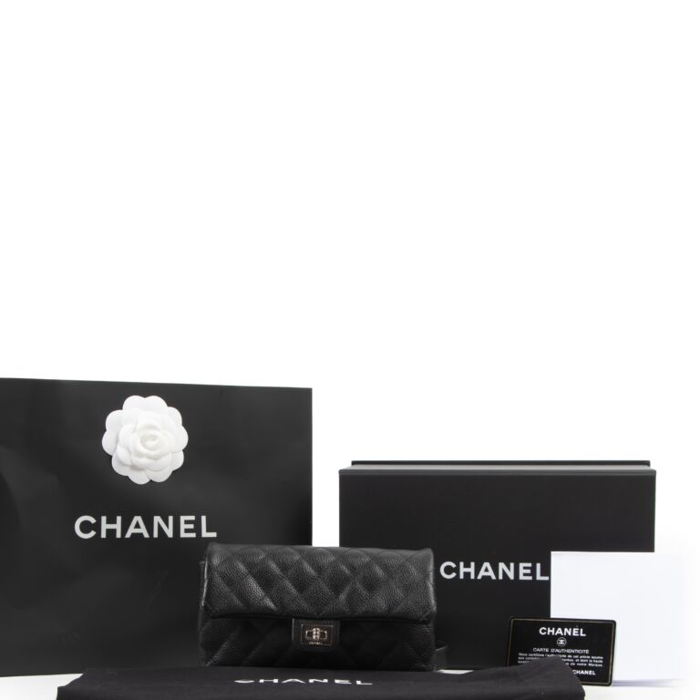 Chanel Black 2.55 Caviar Leather Belt Bag PHW ○ Labellov ○ Buy and Sell  Authentic Luxury