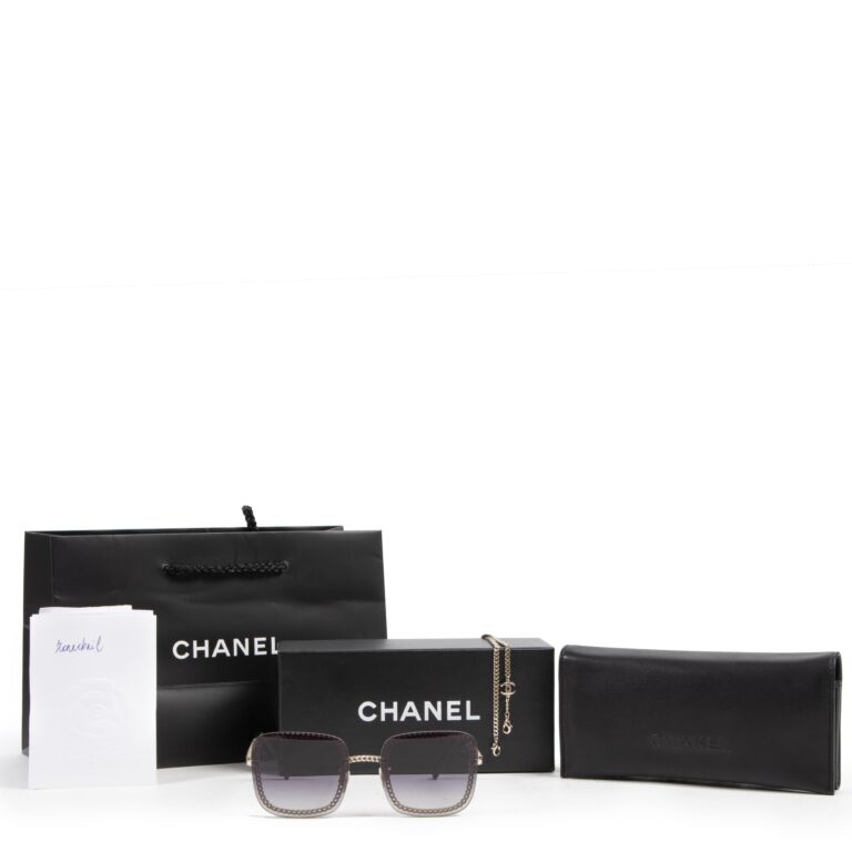 Chanel Grey Acetate Sunglasses ○ Labellov ○ Buy and Sell Authentic Luxury