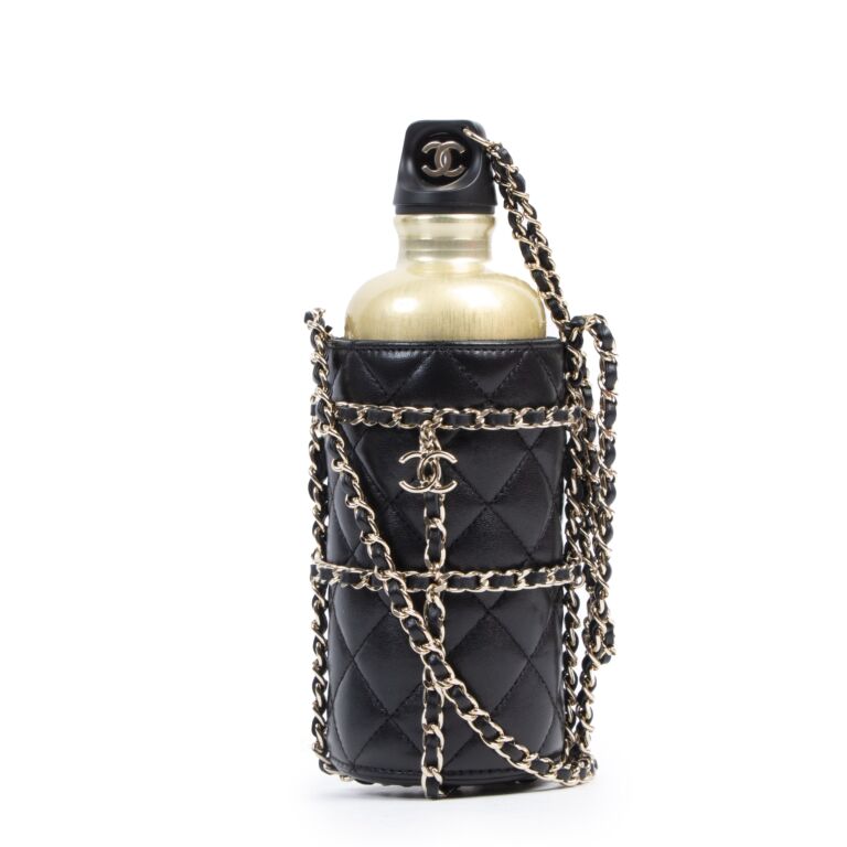 black chanel bottle bag