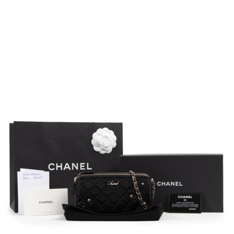 Chanel Limited Black Wallet On Chain Double Zip Bag ○ Labellov ○ Buy And  Sell Authentic Luxury