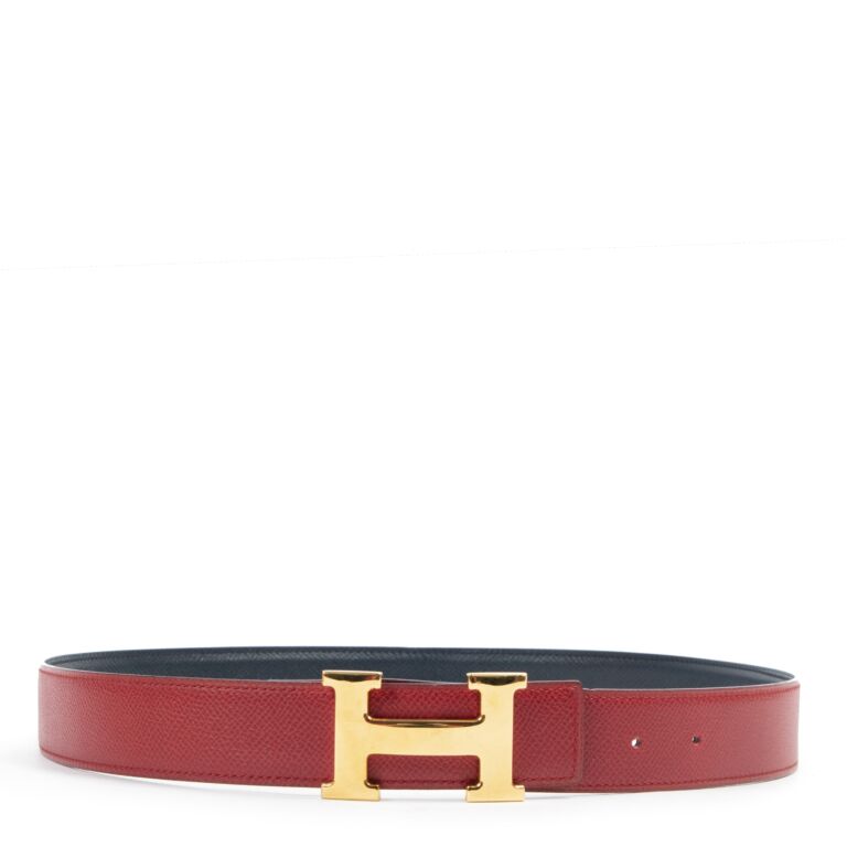 Hermès Red/Black Reversible Constance H - Size 80 ○ Labellov ○ Sell Luxury