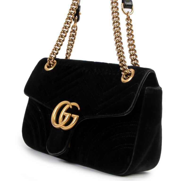 Gucci marmont small store velvet shoulder bag