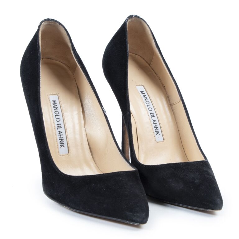 Manolo blahnik bb deals 15mm suede pump