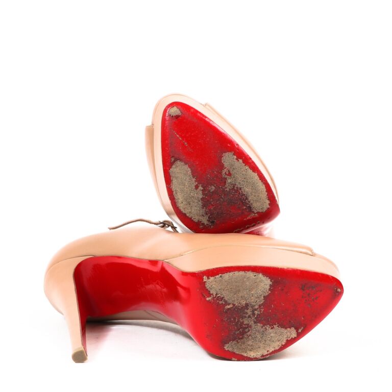 Christian Louboutin Nude Altapoppins 150 Heels Labellov Buy