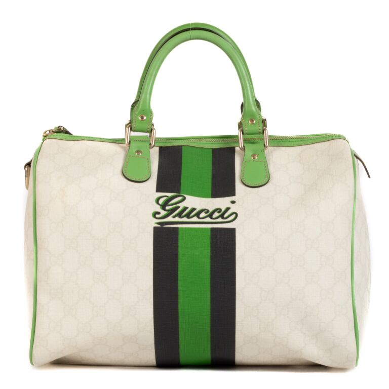福袋安いいね半額ストア Green and White Gucci Bowling Buy ○ Labellov ○ Bag Boston バッグ