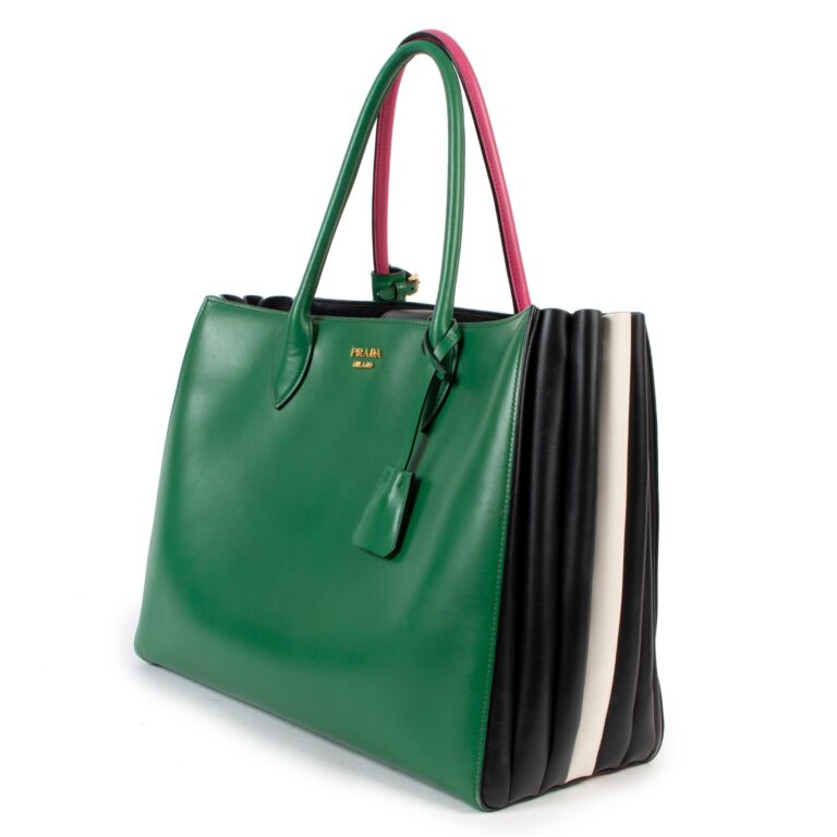 Prada bibliotheque tote bag new arrivals