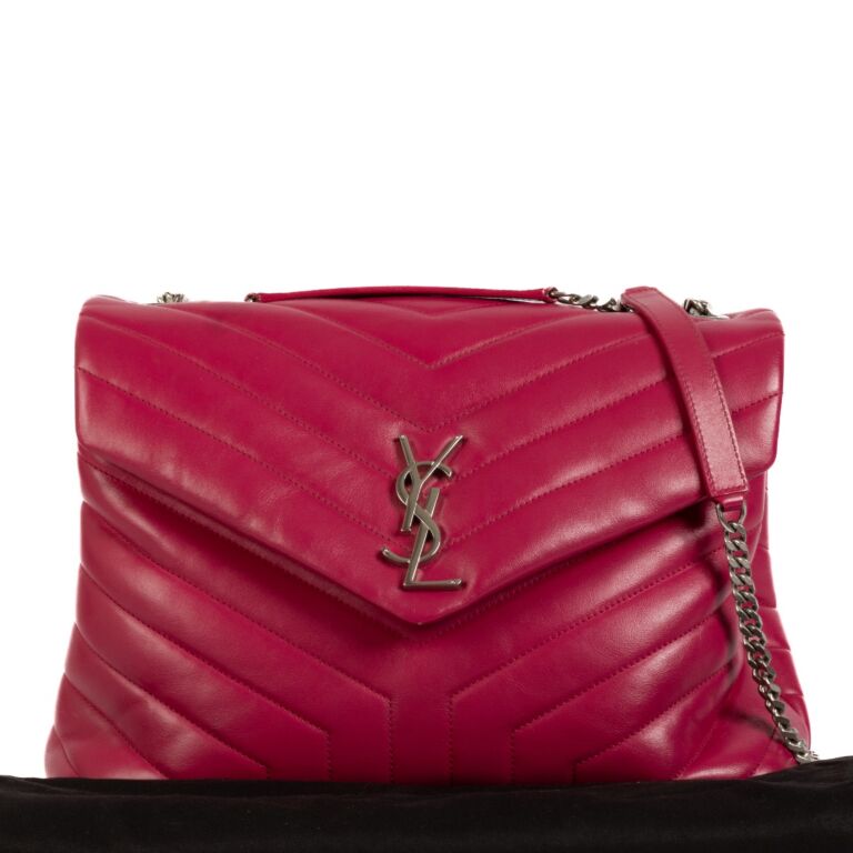 Saint Laurent Bright Pink Loulou Crossbody Bag Labellov Buy