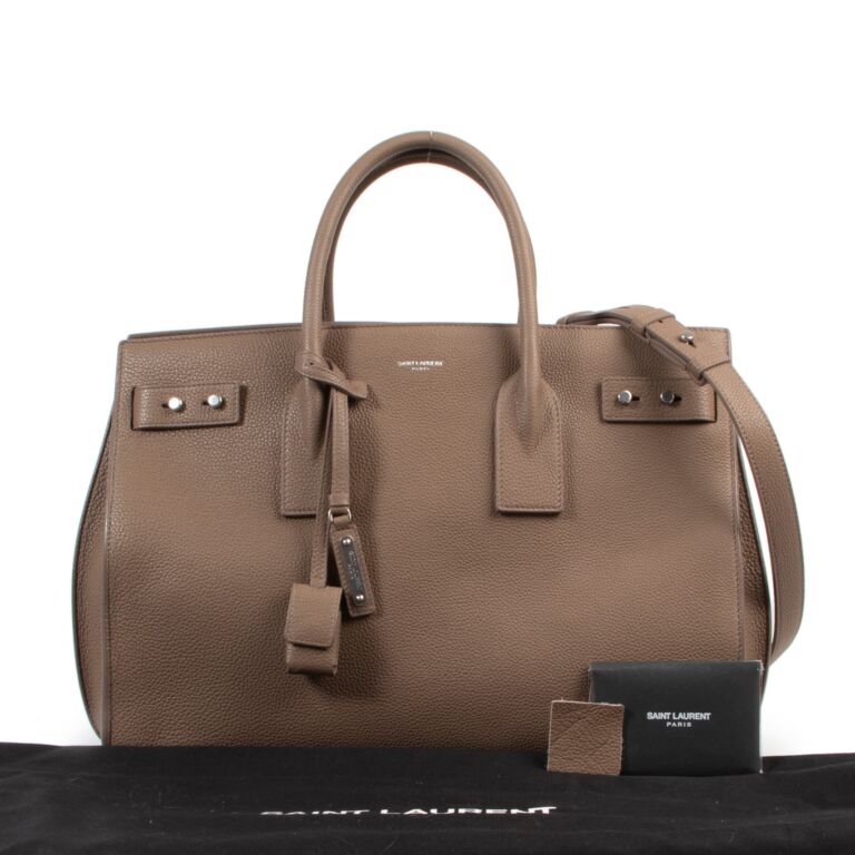Saint laurent sac top de jour taupe