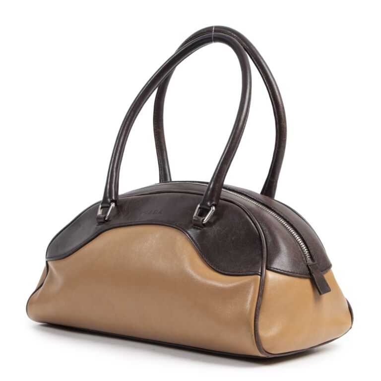 Prada Duotone Bowling Bag Labellov Buy and Sell Authentic Luxury