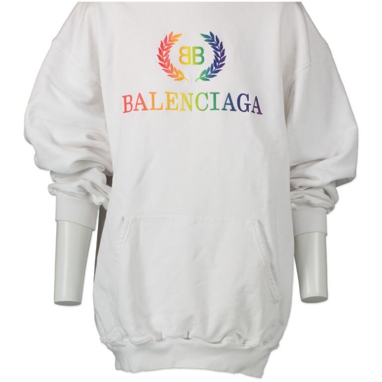 Chia sẻ với hơn 62 về balenciaga white sweatshirt mới nhất   cdgdbentreeduvn