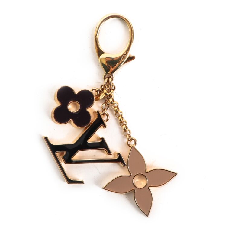 Louis Vuitton Gold Tone Fleur De Monogram Charm Bag Charm & Key Chain Louis  Vuitton