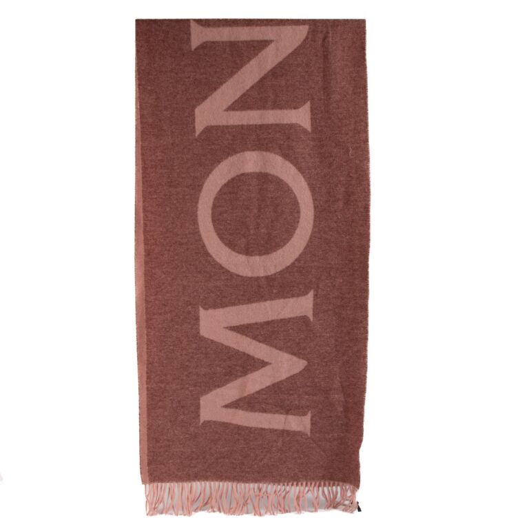 直営店買付【MONCLER】ウールフェルト スカーフ フリンジ ロゴ Scarves & Gloves for Women - Accessories | Moncler US