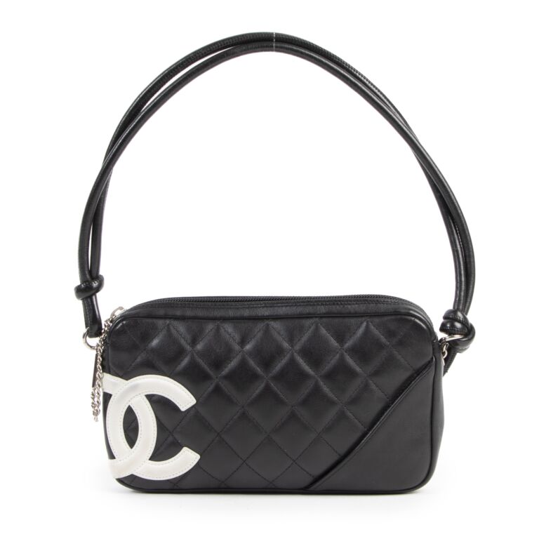 Chanel Black Cambon Pochette Labellov Buy and Sell Authentic