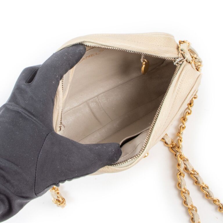 Chanel beige camera discount bag