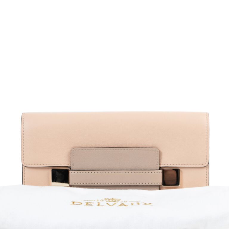 Leather card wallet Delvaux Beige in Leather - 32769358