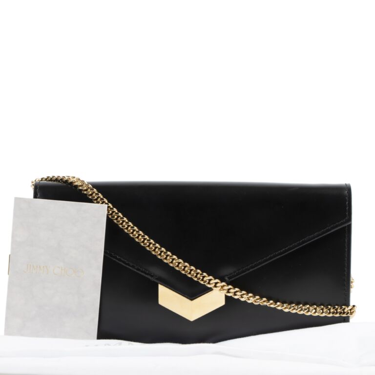 Jimmy choo black clutch online