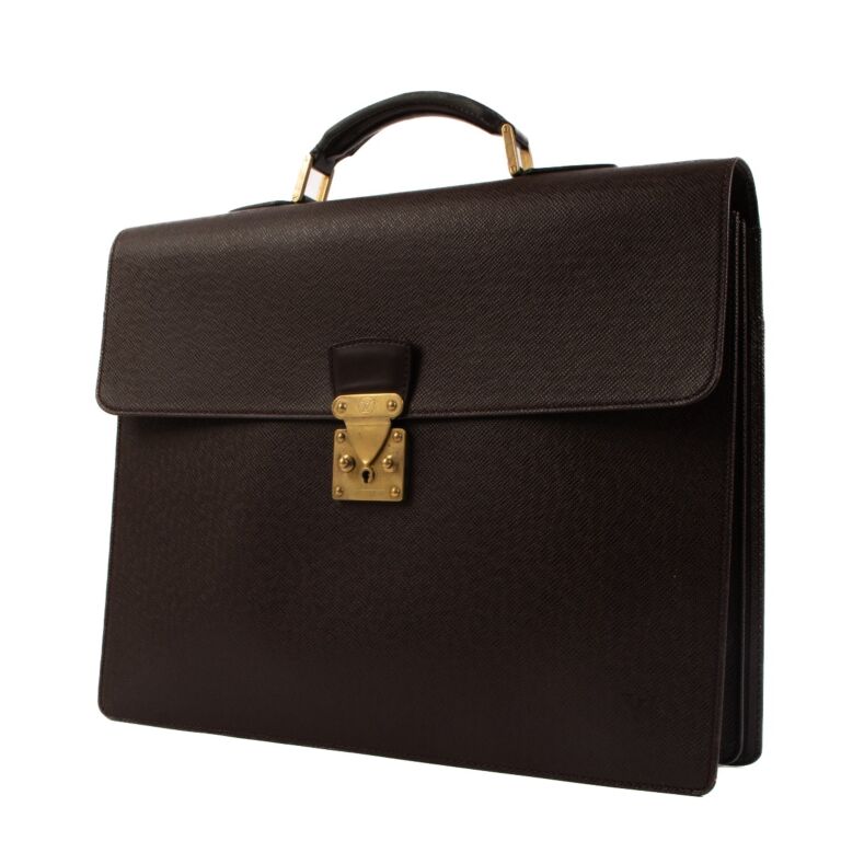 Louis Vuitton Vintage - Taiga Moskova Briefcase - Dark Gray