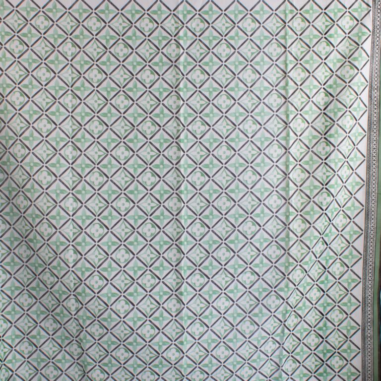 Louis Vuitton Green Monogram Flower Tile Pareo Scarf