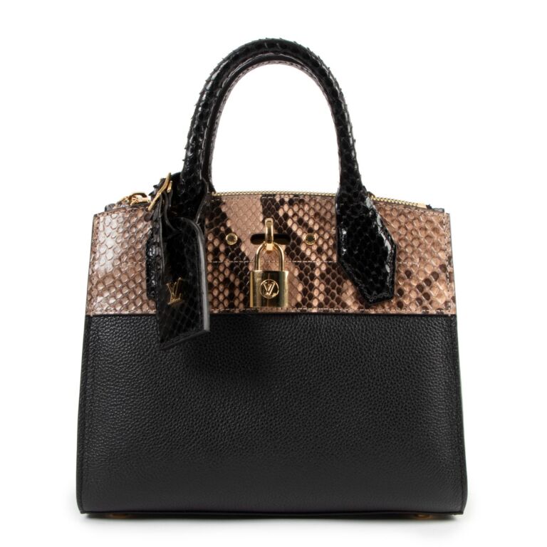 Louis Vuitton City Steamer Mini Python Handbag Labellov Buy