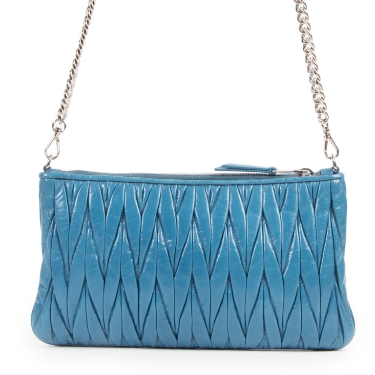 【MIU MIU】MATERASSE CROSSBODY BAG Miu Miu Matelasse Mini Leather Shoulder Bag Crossbody Bag