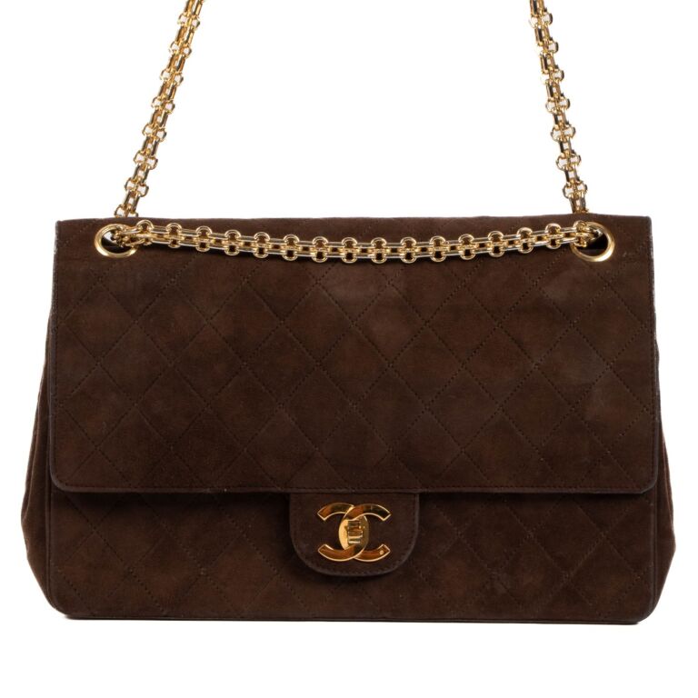 Dark brown suede leather and silver-tone metal 2.55 reissue shoulder bag, Chanel: Handbags and Accessories, 2020